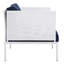 Fauteuil de patio extérieur en aluminium Harmony Sunbrella par Modway-606082917