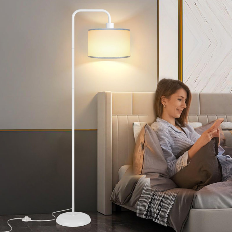 Lampe DEL sur pied 64 "pour le salon, Blanc