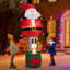 Grand ballon gonflable père Noël et renne