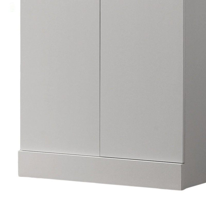 White 24"W Simplistic Modern Double Door Storage Cabinet
