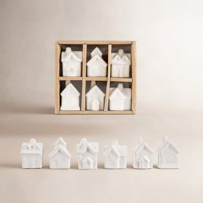 Stoneware House Holiday Accent Set