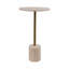 Grande table ronde en marbre Belliso, brun-1905904311