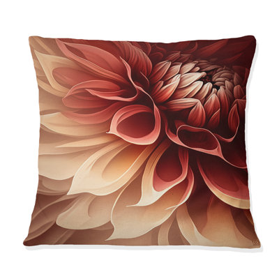 Coussin Orange Dahlia Flower IV - Dahlia