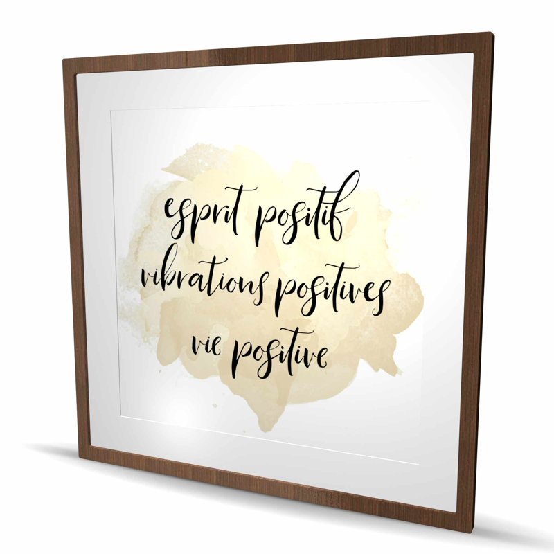 Esprit Positif Vibations Positives - Art mural