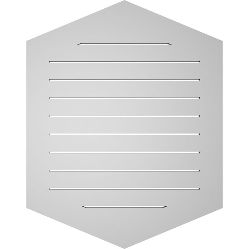 Pente verticale verticale en uréthane 5 pi, H 38 po x l 30 po x P 1 po