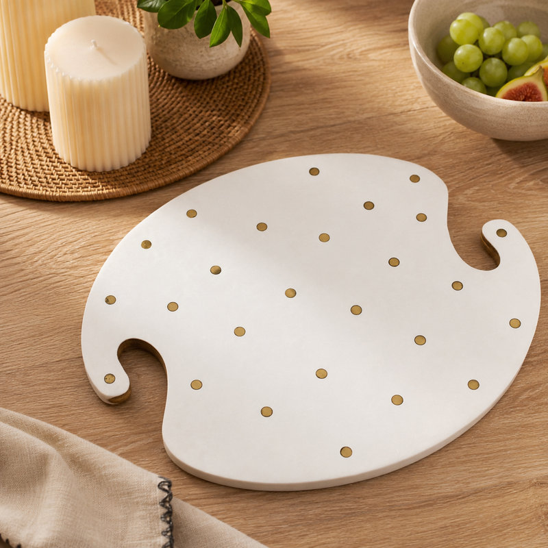 Planche de service en bois blanc Sitara