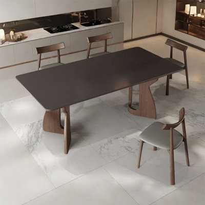 French light luxury minimalist dining table set