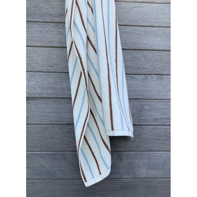 Raita Bath Towel, Caramel/Ice Blue