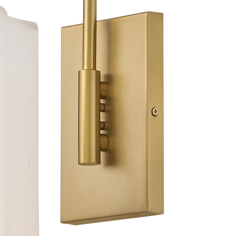 Gwen 1 - Light Armed Sconce, Lacquered Brass