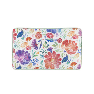 Tapis anti-fatigue en rafales de fleurs