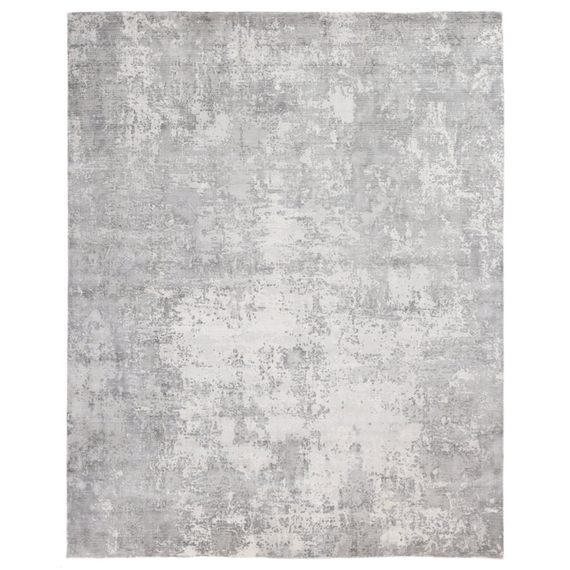 Murano Handmade Area Rug, Rectangle 12' x 15', Metallic