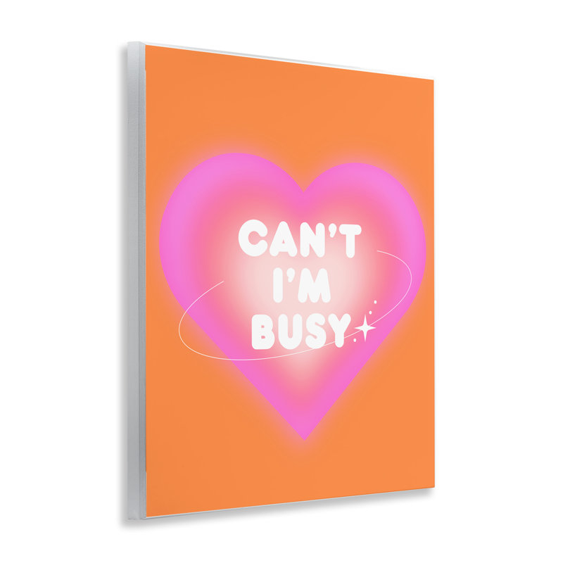  "Don't I'm Busy Expression", art mural sur bois par House of Lulu