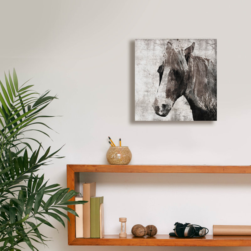 "Équestre" par Irena Orlov, H 12 po x l 12 po x P 0,75 po