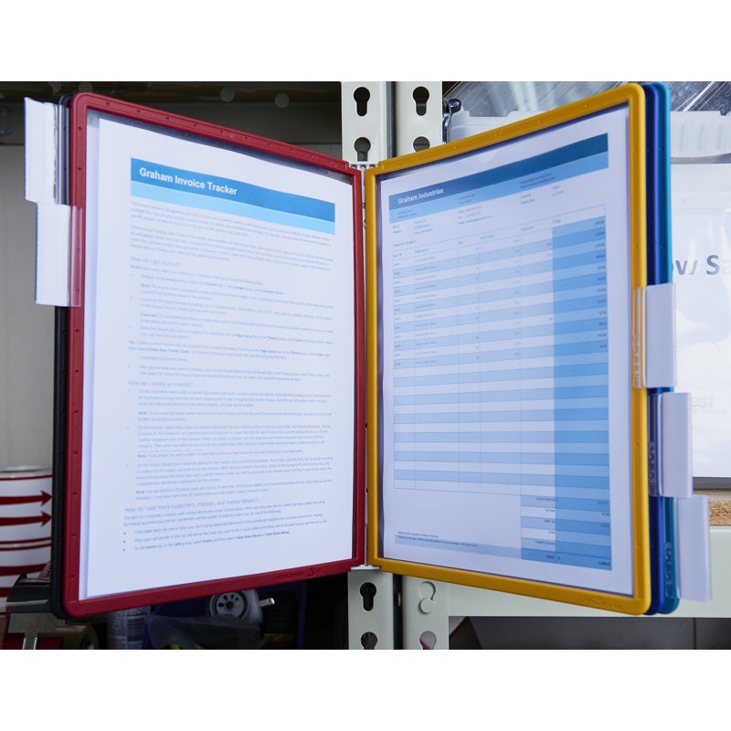 Durable SHERPA Wall Mounted Reference System - Letter-Size 8.5" x 11"