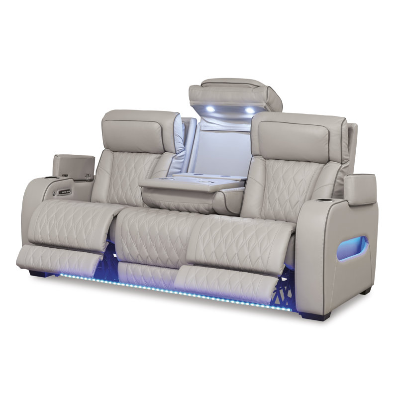 Canapé inclinable électrique Boyington, Gris