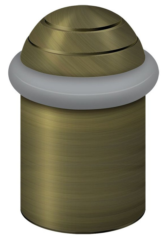 Kick Stop, 2.125" H x 1.375" W x 1.375" D, Brushed Chrome