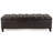 Modern Ottoman Bench with Storage PU Surface Ottoman Rubber Wood Legs