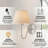 Beacon Chrome Armed Wall Sconce