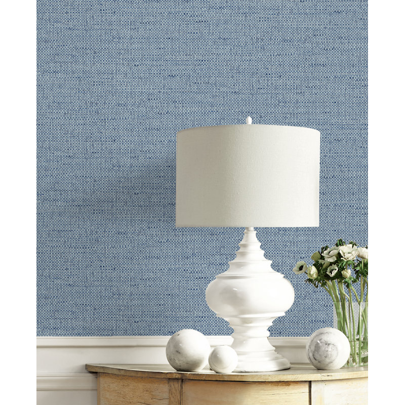 Abstract Vinyl Metallic Wallpaper Double Roll, Blue Jade