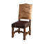 Chaise en cuir et cuir Sierra Brindle-1231129296