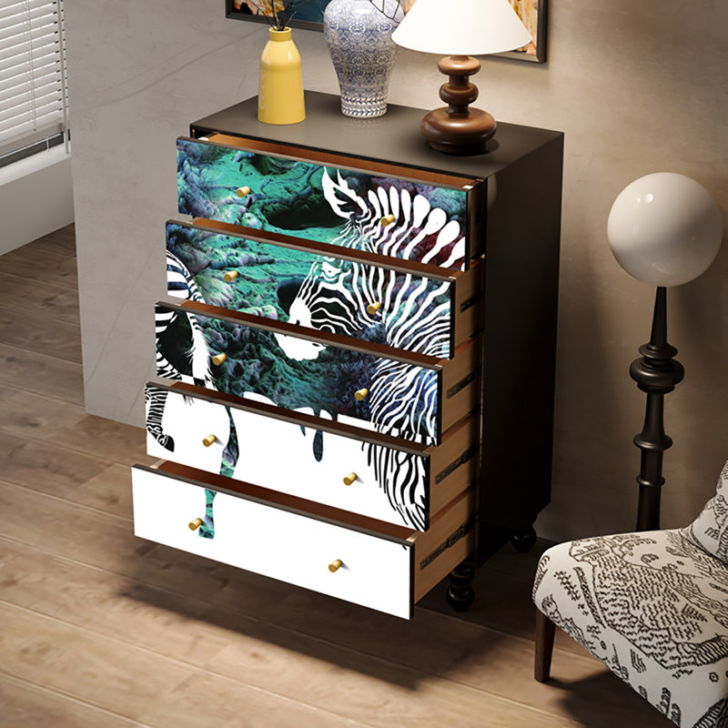Armoire décorative à tiroirs de style français