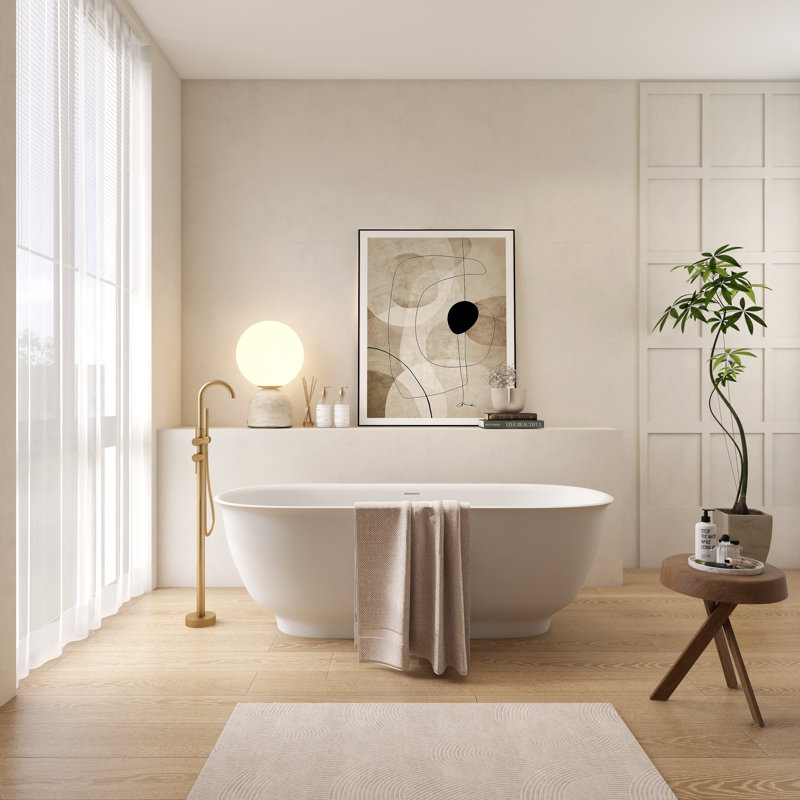 Baignoire de trempage autoportante 66,9 po