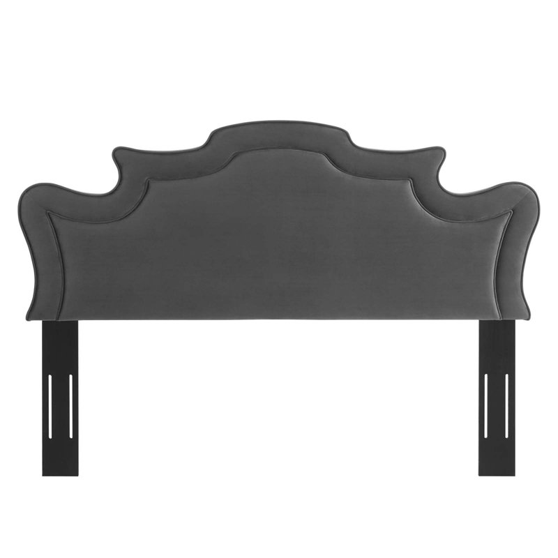 Modway Evangeline Performance Velvet Headboard, Twin, Charcoal