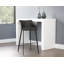 Upholstered Stool with Metal Frame-932812190