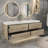 70.4'' Double Bathroom Vanity with Plastic Top-232566091