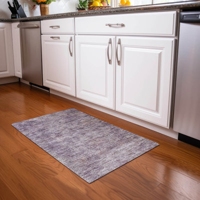 Machine Washable Indoor/Outdoor Cicel ACN1172 Plum Rug