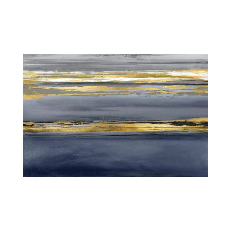 Parallel Lines Noir by Allie Corbin - Wrapped Canvas Print, 152.5 cm H x 101.5 cm W