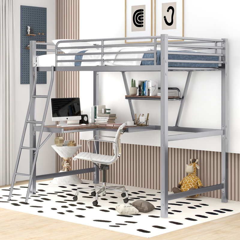 Lit mezzanine Tooborac, Simple, Argent