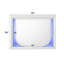 Miroir blanc perle