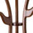 Artistic Solid Wood Coat Rack with 6 Bird-Shaped Hooks, Freestanding Design