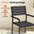 Deen Auminum Stackable Outdoor Dining Armchair-134106875-118337269
