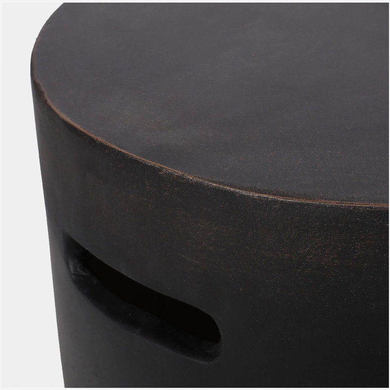 Table d'appoint d'extérieur en béton LightWeight, cuivre