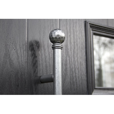Hammered Ball Steel Finial