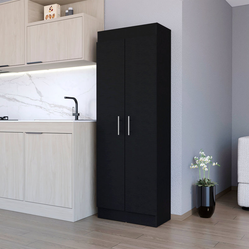 Rangement pour salle de bain Lashawna, Noir