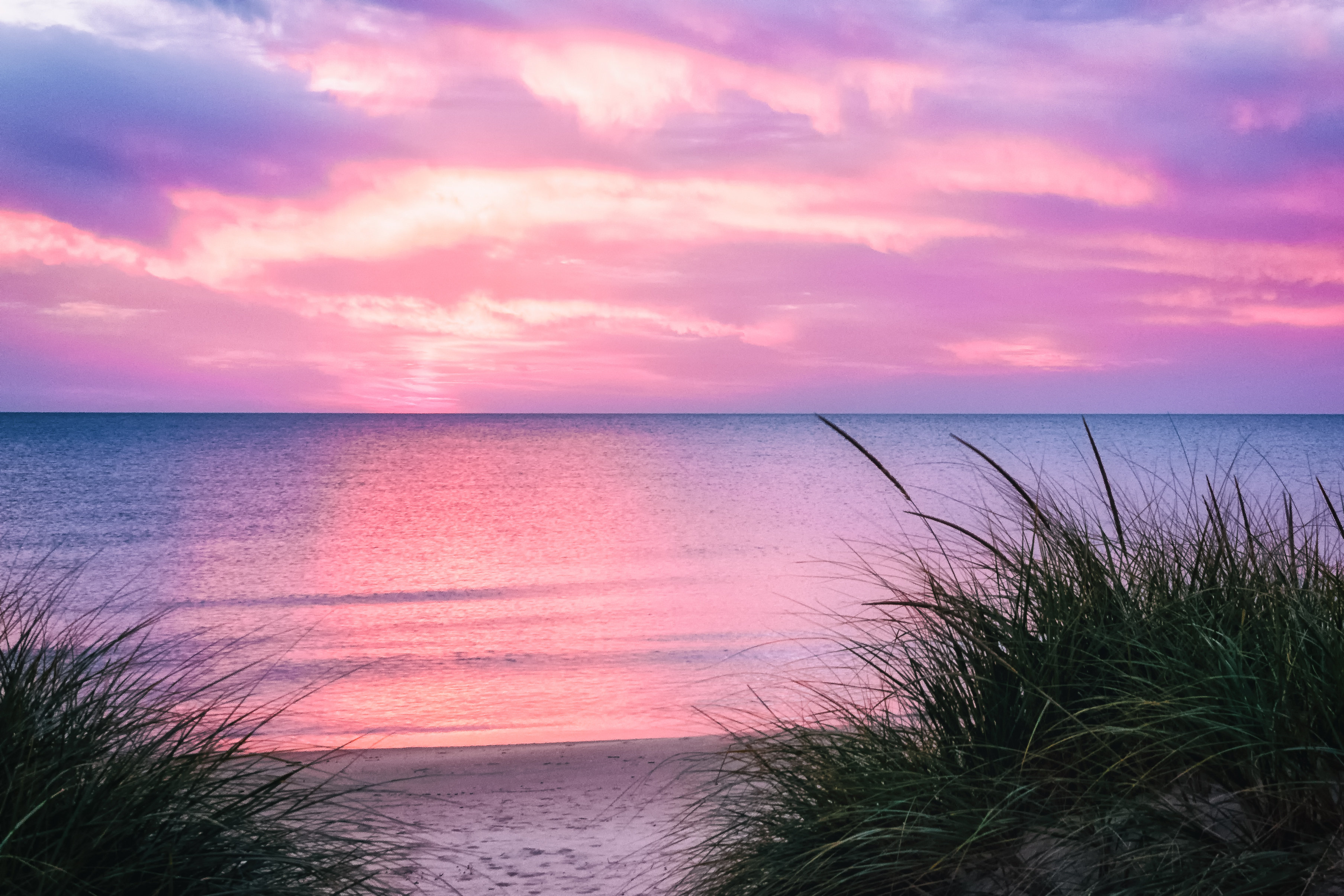 Highland Dunes Sunset Beach Paradise - Wrapped Canvas Photograph | Wayfair