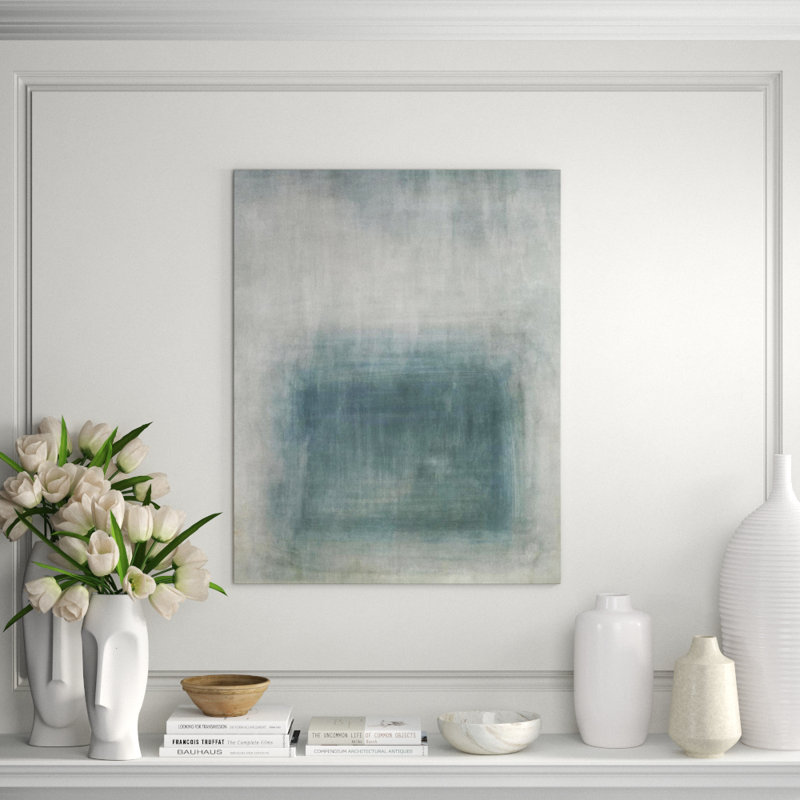 Subtle Appearance III Painting by Sofia Fox, 38" H x 30" W x 1.5" D, Outdoor
