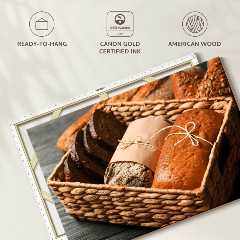 Yarlin Bread Gift Basket, 34" H x 51" W