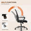Chaise de bureau ergonomique en maille avec dossier profilé, hauteur réglable et pivotante à 360°-1136405598-1136405599