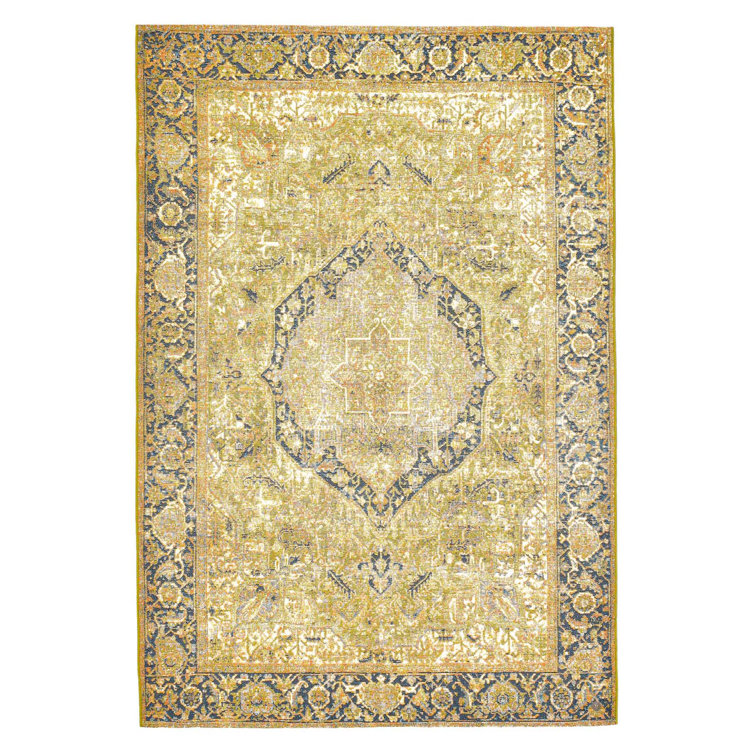 Funky Flatweave Green Rug