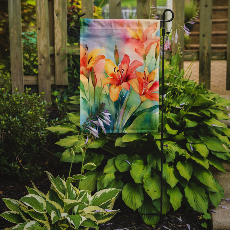 Double Sided 15.5 in. H x 11.25 in. W Polyester Garden flag