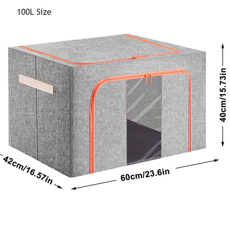 Organisateur de garde-robe pliable, H 15,73 po x l 23,6 po x P 16,57 po