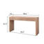 Console moderne à 4 tiroirs - Table d'entrée de 59,2 po en bois naturel-757113368