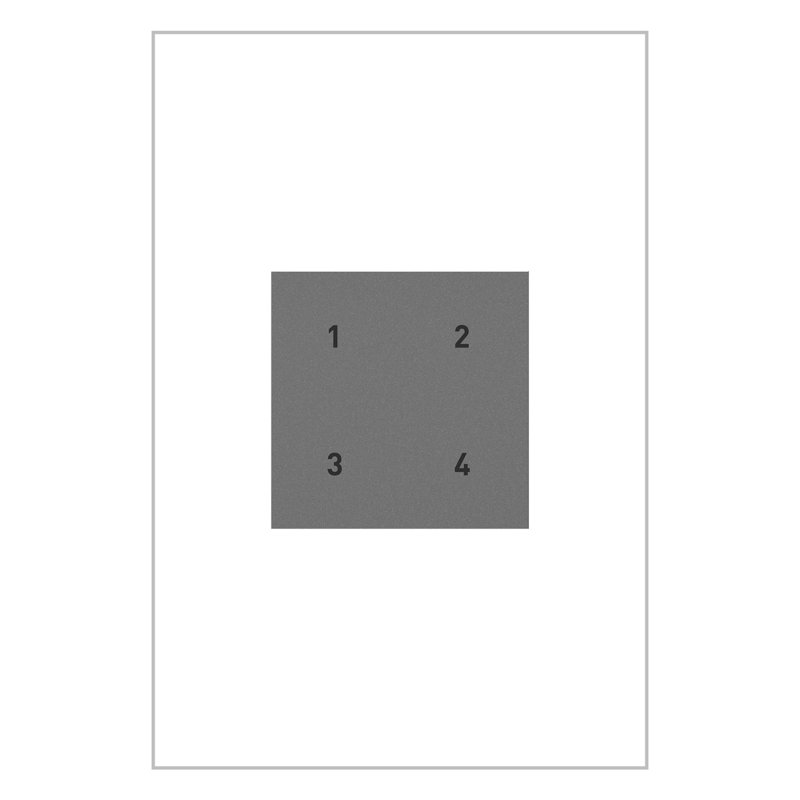 Commutateur de scène intelligent sans fil Adorne avec Netatmo, graphite, Magnésium