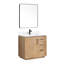 Ensemble de meuble-lavabo simple 36 po avec plateau en pierre et miroir Cloverfield-93496122-93496123