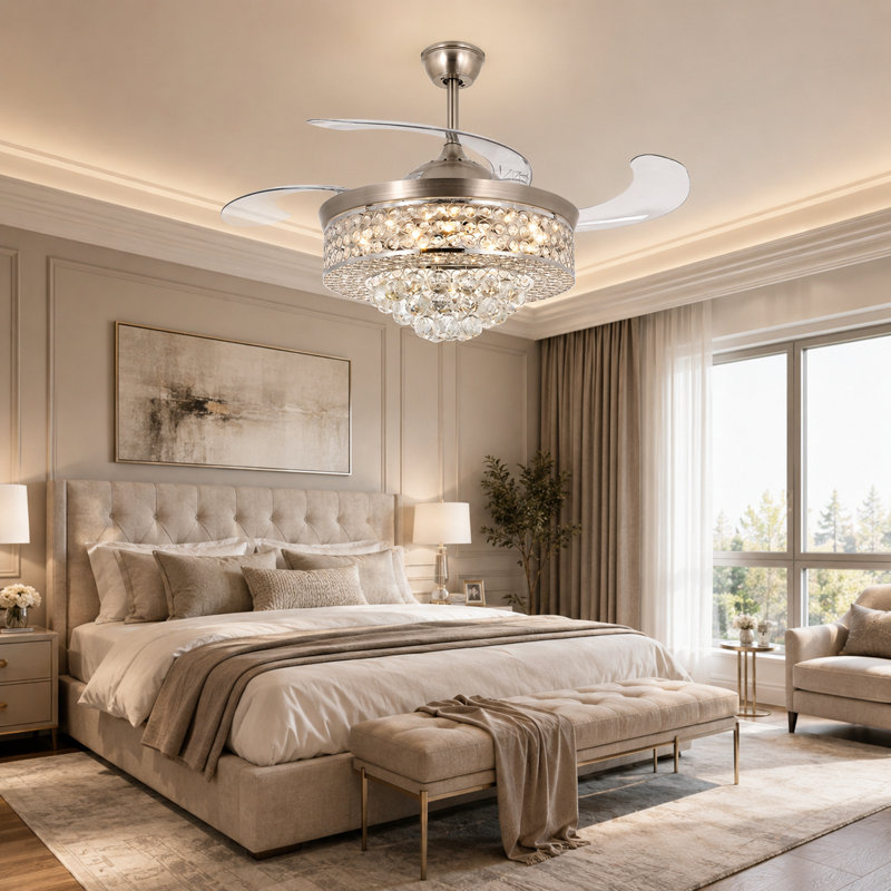 Ventilateur de plafond 42 po avec lumières DEL