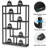 69.29" 6-Tier Industrial Black Etagere Bookcase With 6 Tier Open Shelves Organizer For Living Room-1348907876